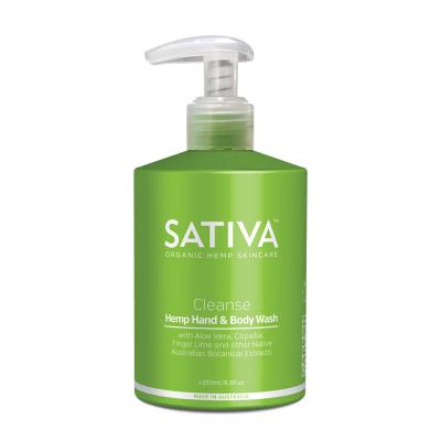 Sativa Organic Hemp Hand & Body Wash Cleanse 250ml